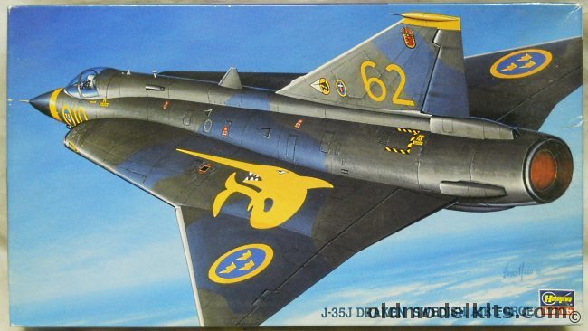 Hasegawa 1/72 Saab J-35J Draken Swedish Air Force, BP3 plastic model kit